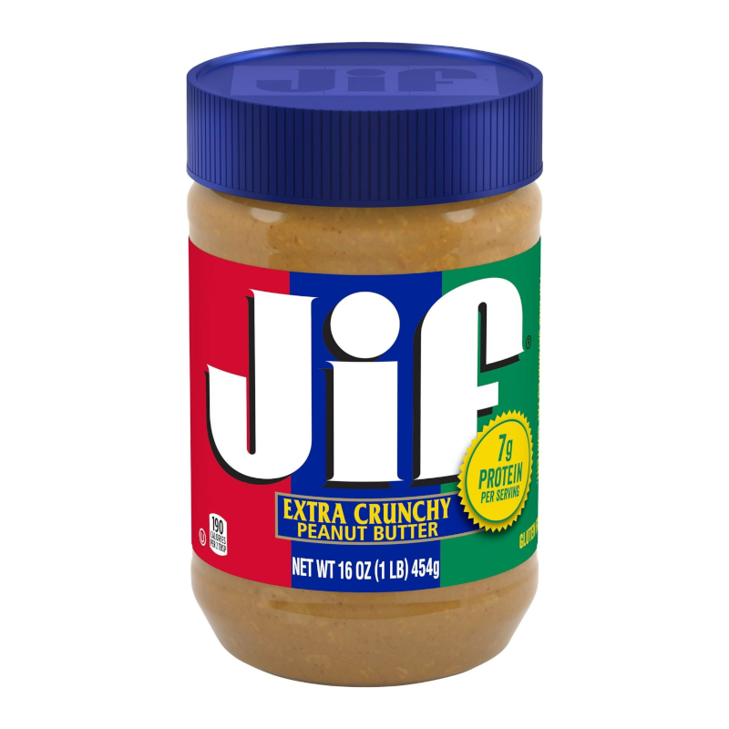 Jif Extra Crunchy Peanut Butter 16oz (454g)