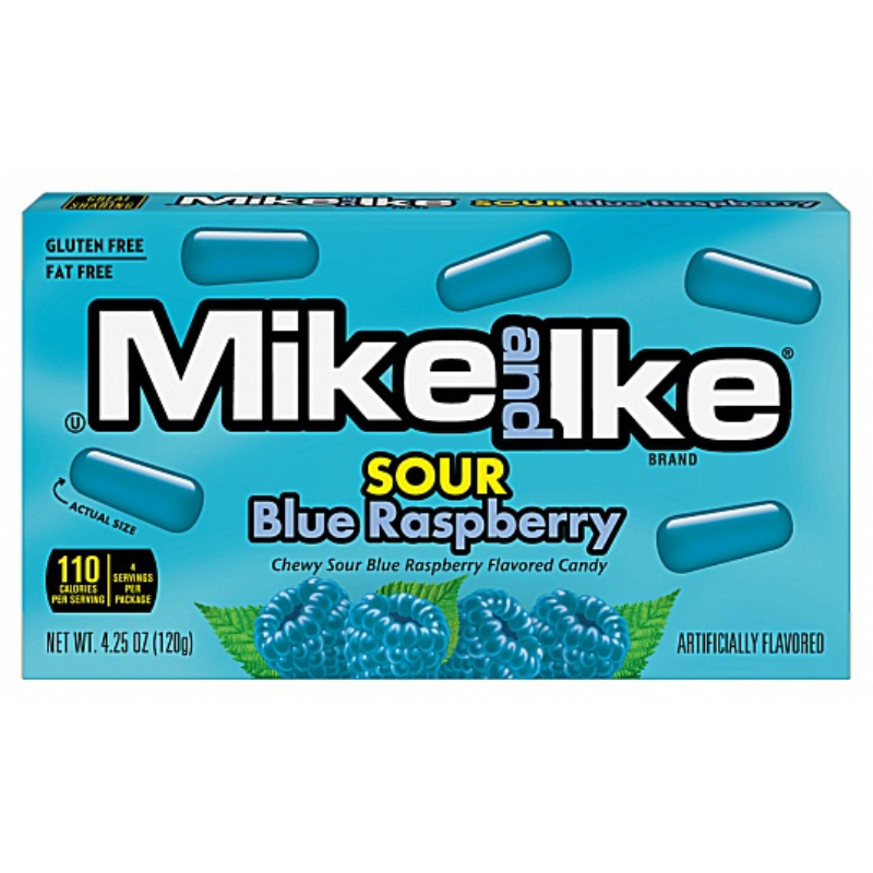 Mike and Ike Sour Blue Raspberry (120g)