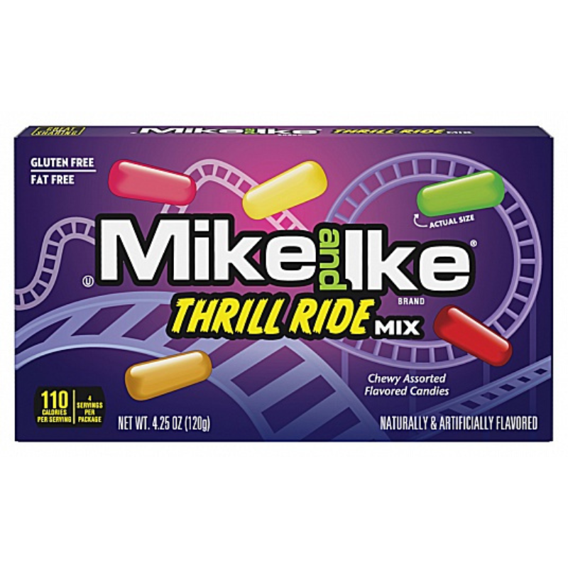 Mike and Ike Thrill Ride Mix (120g)