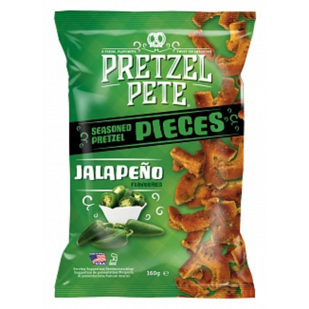 Pretzel Pete Pieces Jalapeno (160g)