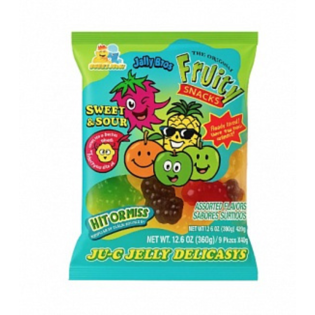 Din Don Fruity's Ju-C Sweet & Sour Jelly Fruits (360g)