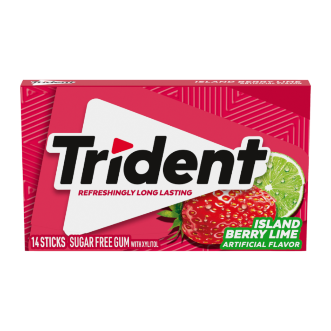 Trident Island Berry Lime Sugar Free Gum