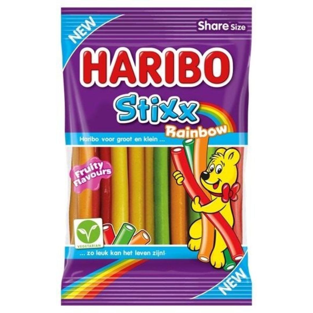 Haribo Stixx Rainbow (160g bag)