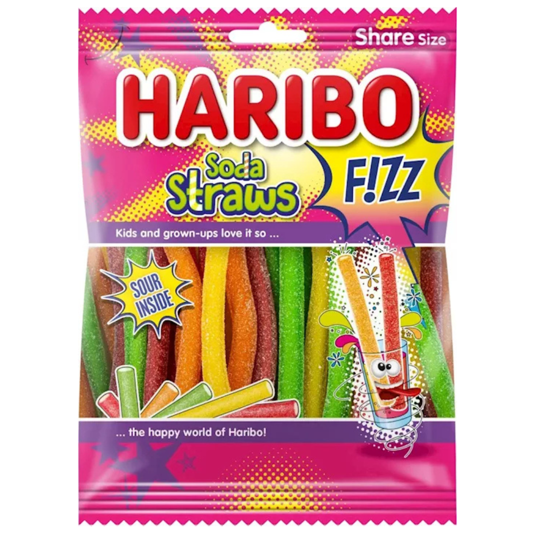 Haribo Soda Straws Fizz
