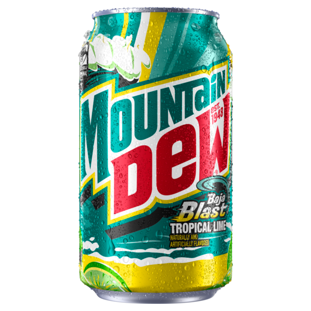 Mountain Dew USA Baja Blast Tropical Lime 355ml