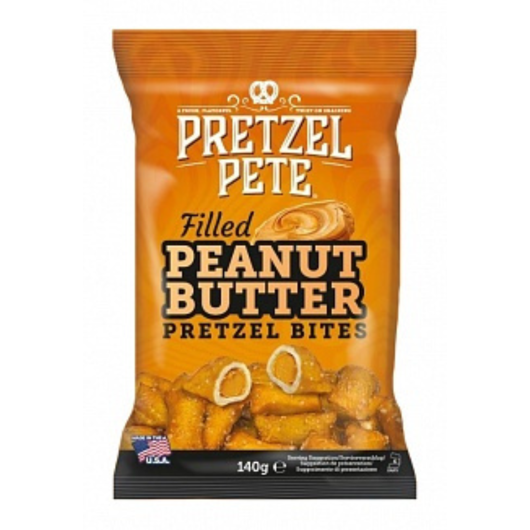 Pretzel Pete Pretzel Bites Filled Peanut Butter (110g)