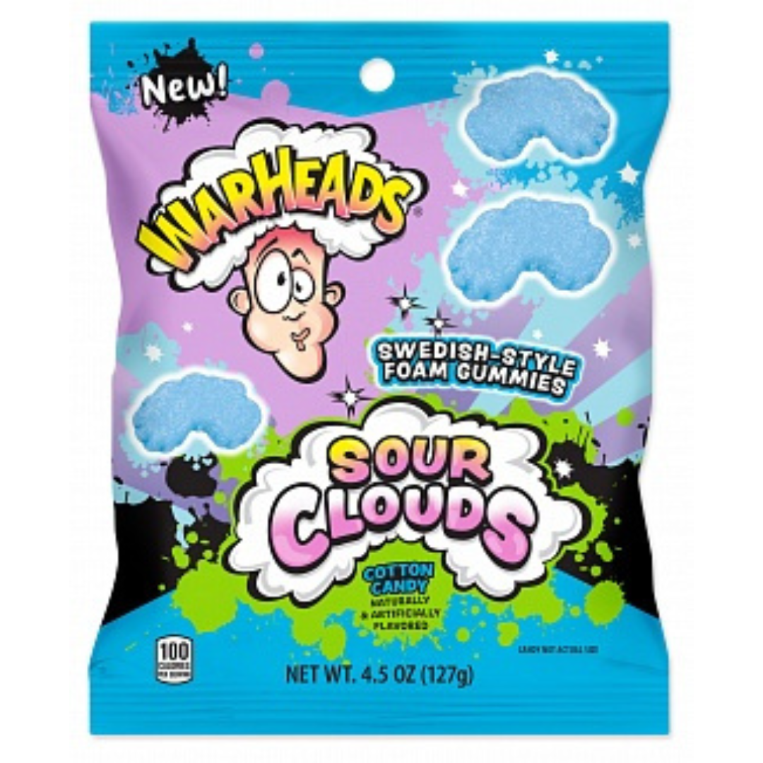 Warheads Sour Clouds Cotton Candy (127g)