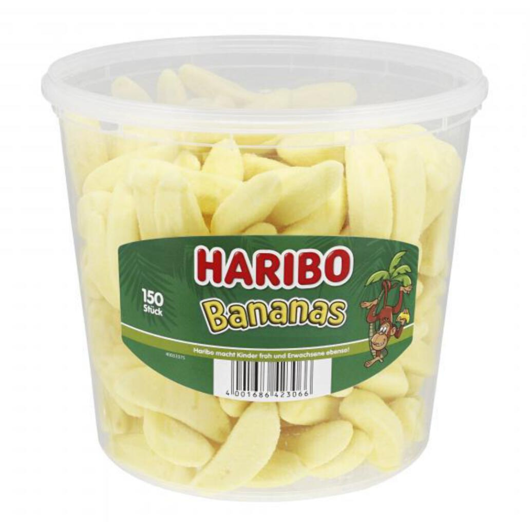 Haribo Bananas 1050g Giant Tub