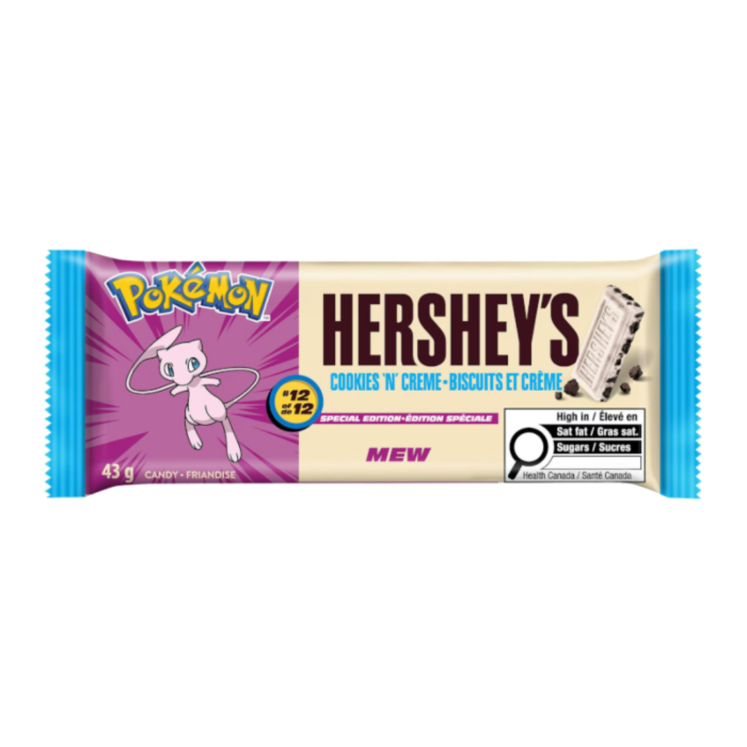 SINGLE BAR - Hershey's Special Edition Pokemon Cookies n Crème Bar 43g - SINGLE BAR