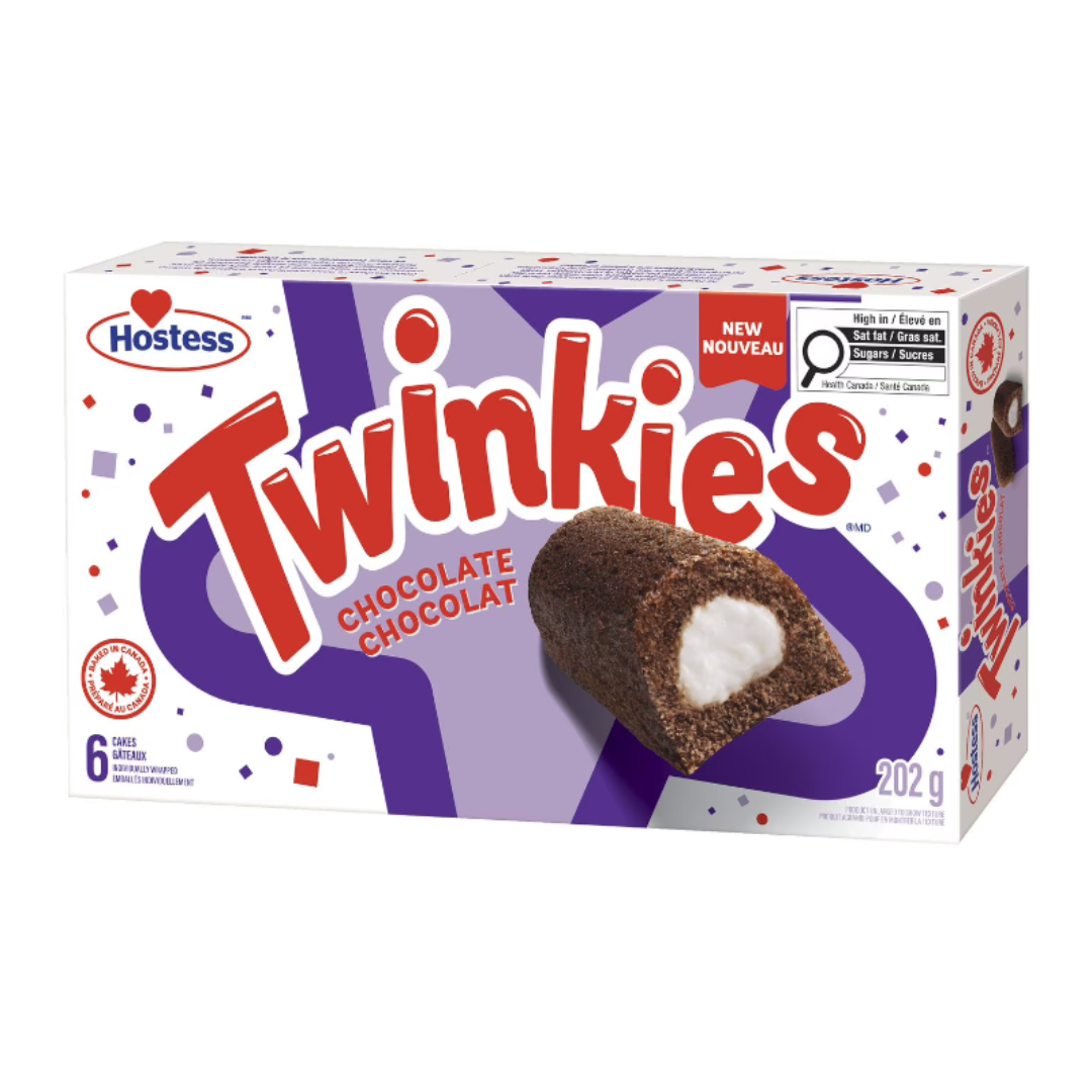Hostess Chocolate Twinkies 6-Pack 202g MULTIPACK