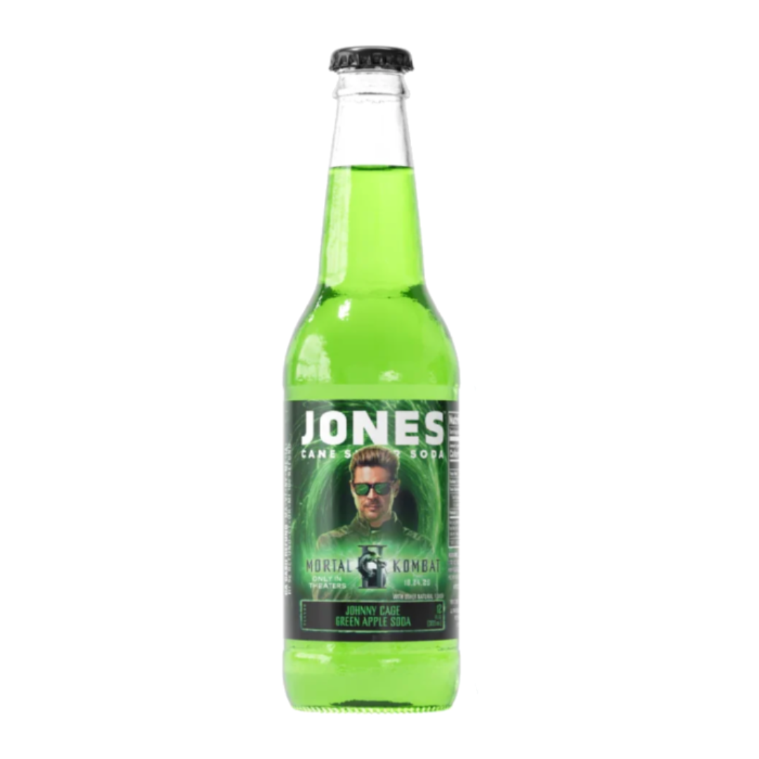 Jones Soda x Mortal Kombat II - Johnny Cage Green Apple 355ml