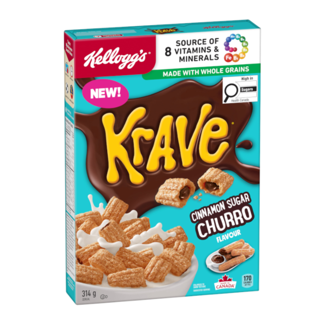 Kellogg's Krave Cinnamon Sugar Churro 314g