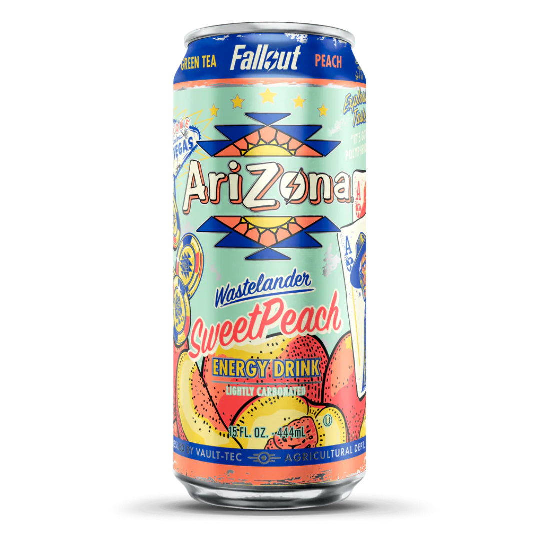 Arizona x Fallout Energy Drink Wastelander Sweet Peach 444ml