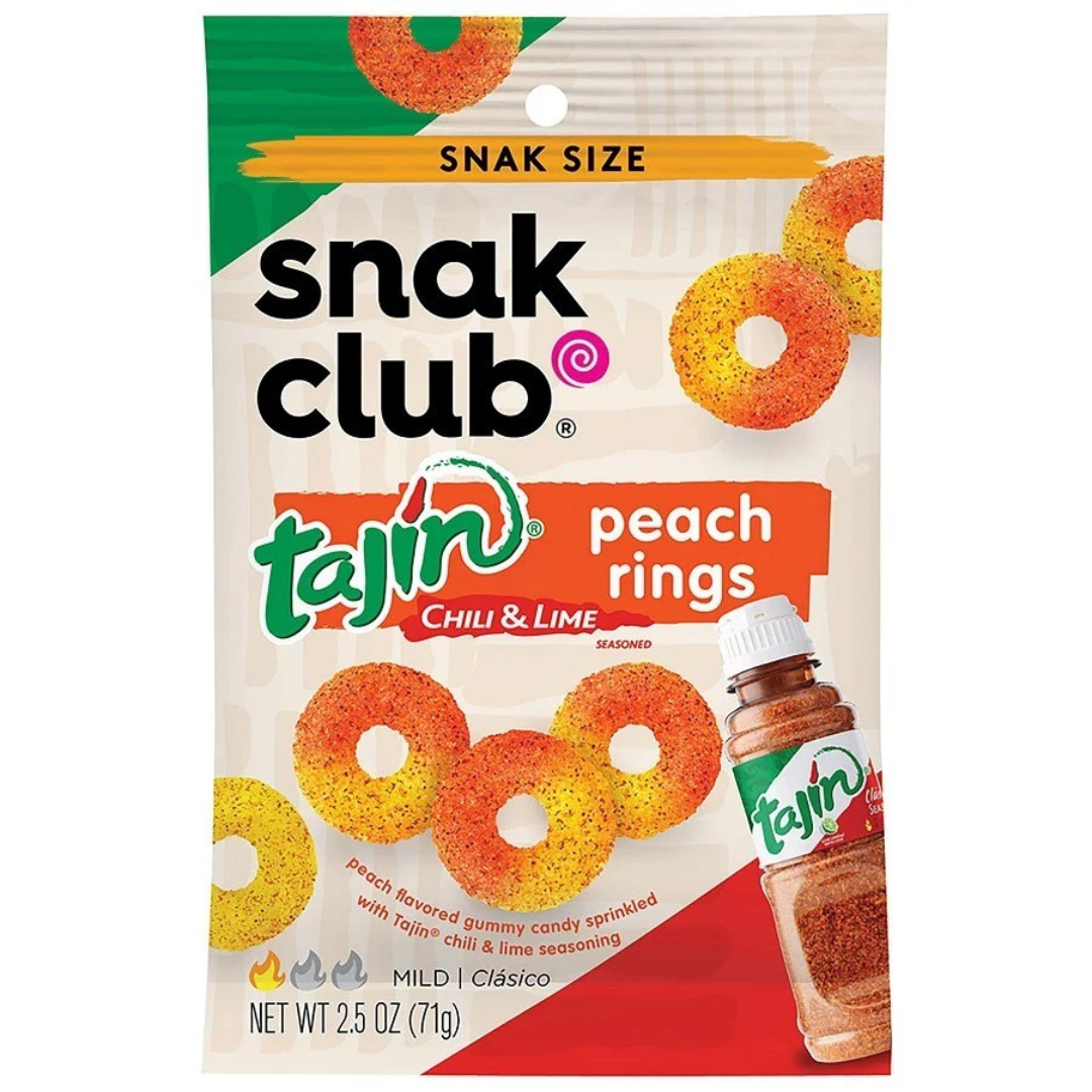 Snak Club Tajin Peach Rings (71 g)