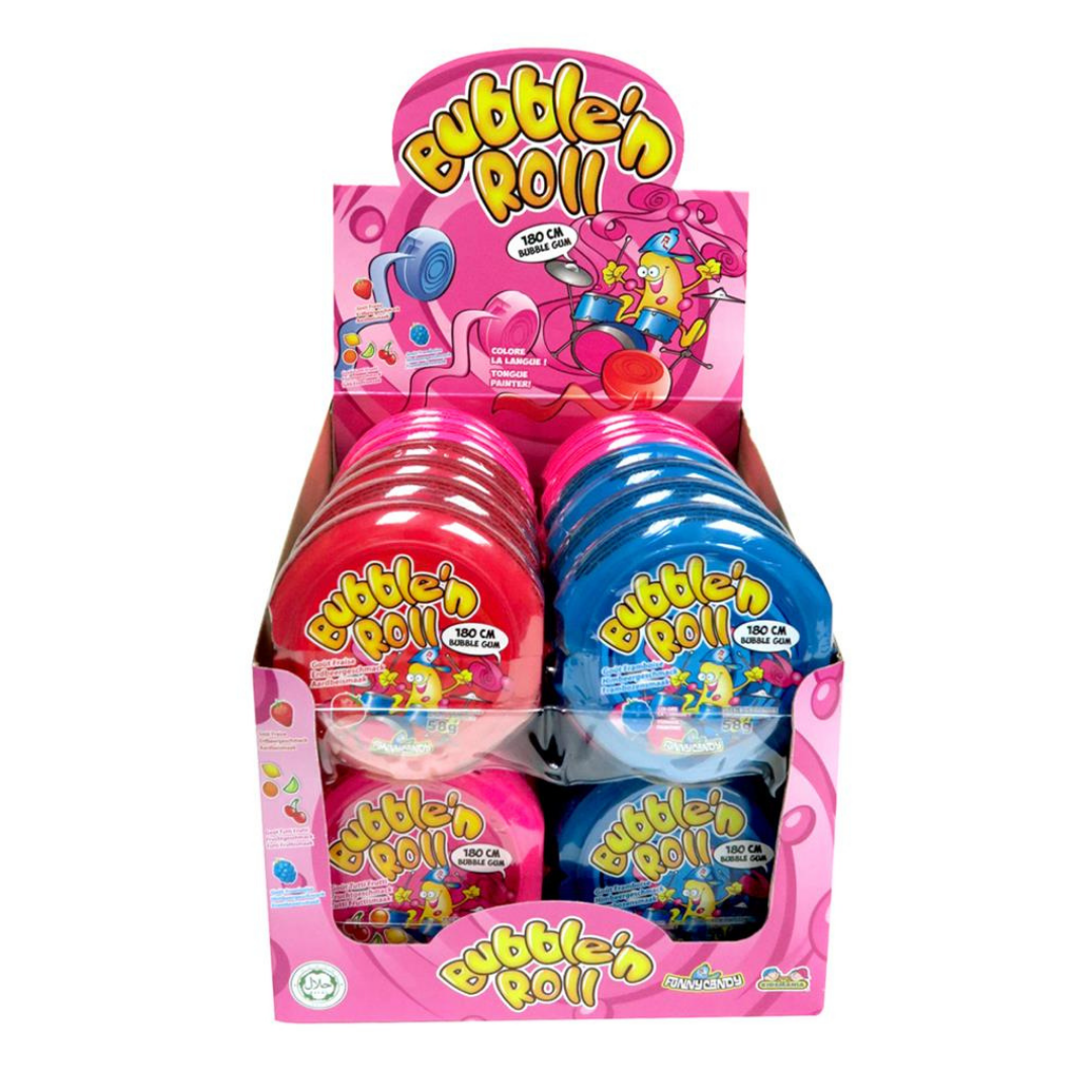 Funny Candy Bubble 'n Roll 58g - SINGLE RANDOM FLAVOUR