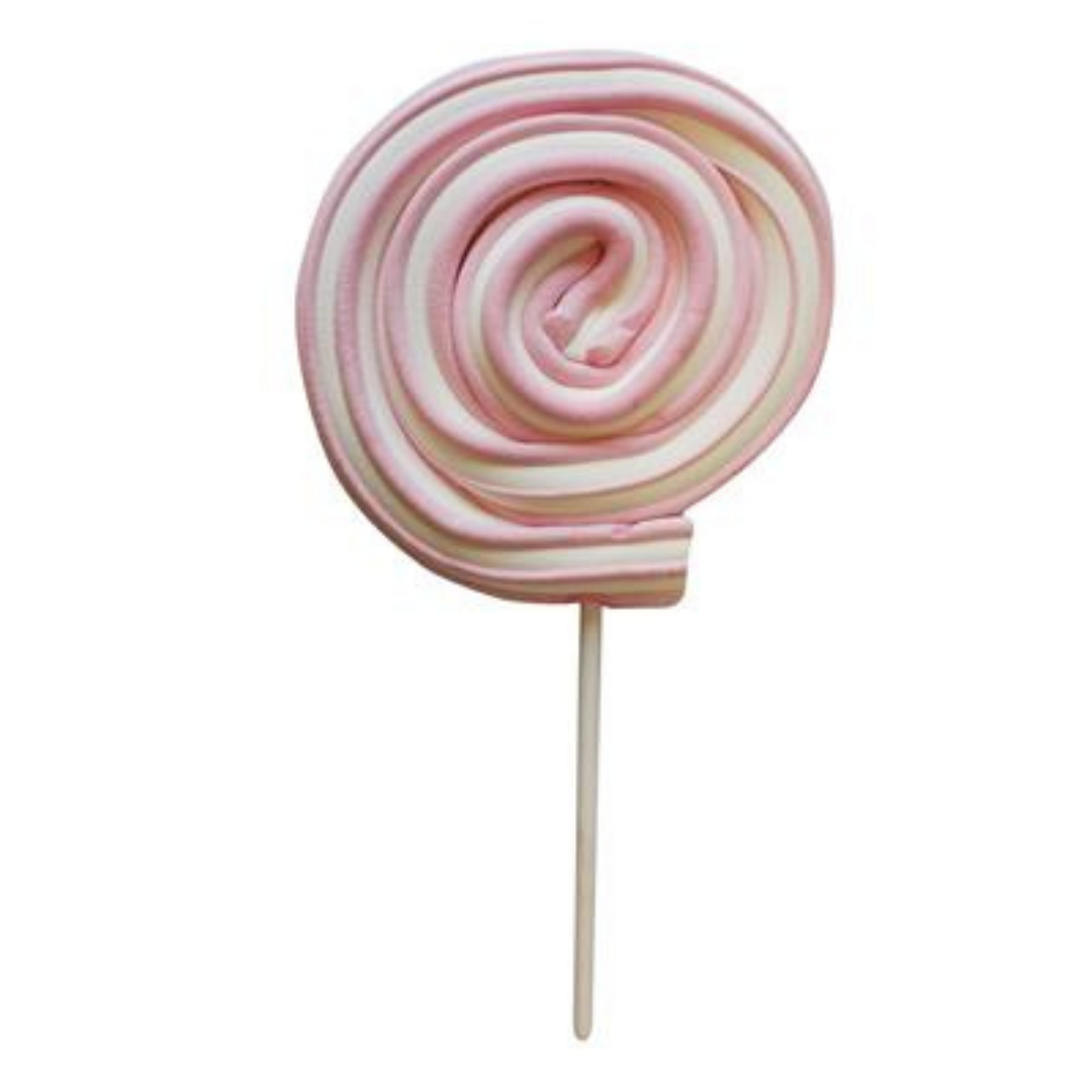 Lollywood Pink Roller Mallow Pop 80g