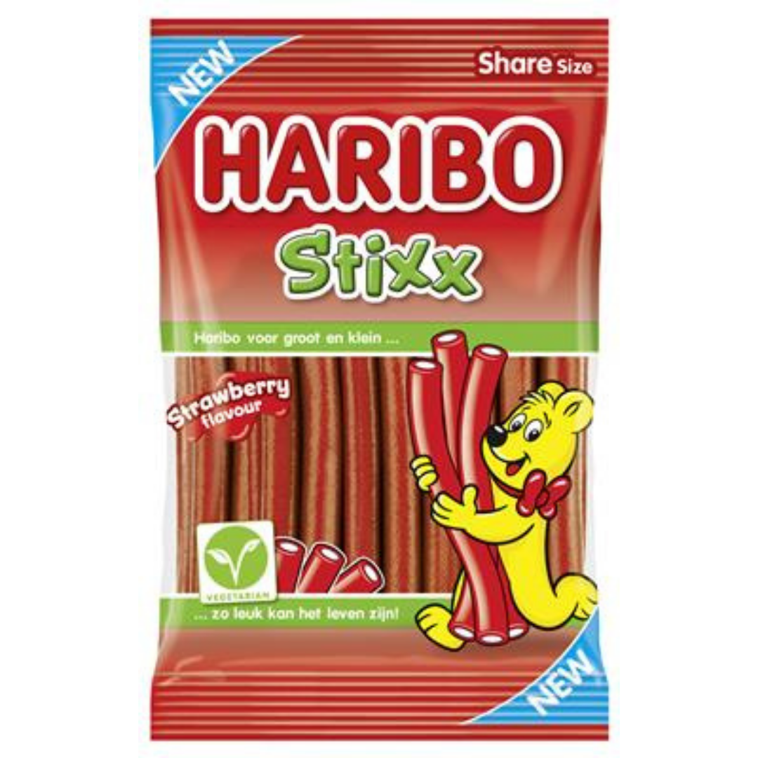 Haribo Stixx Strawberry 160g