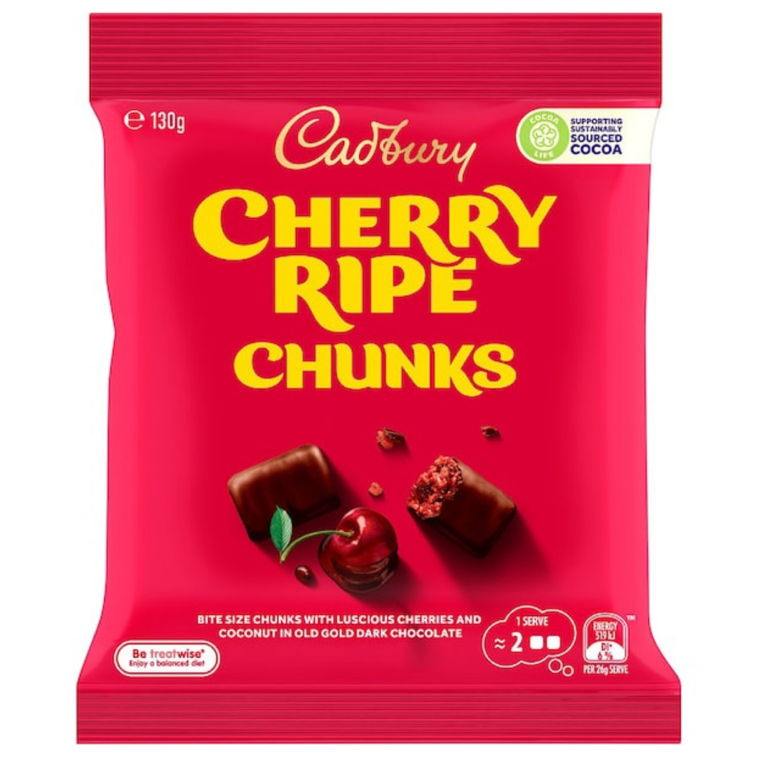 Cadbury Cherry Ripe Chunks 130g