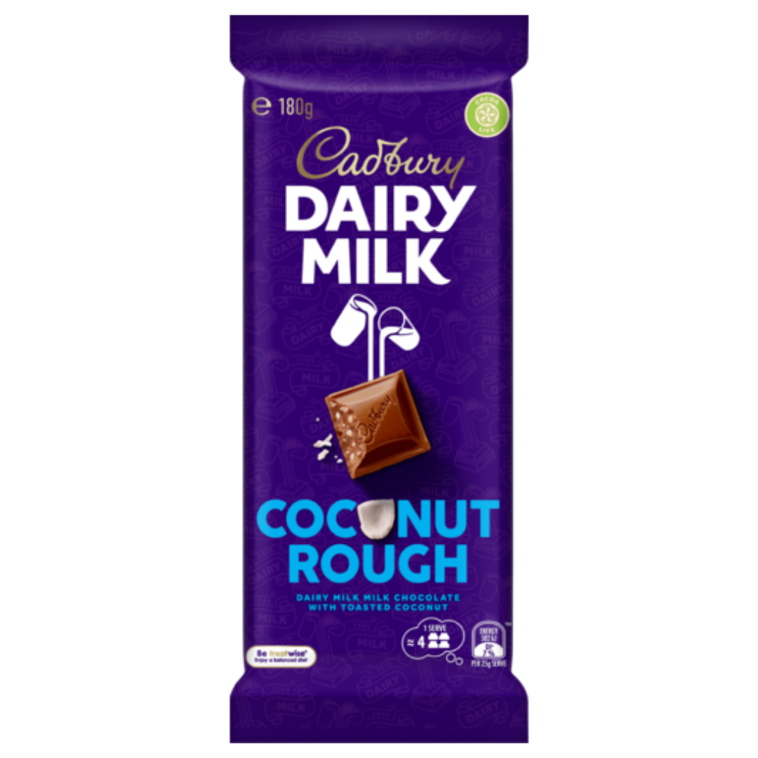Cadbury Dairy Milk Coconut Rough 180g