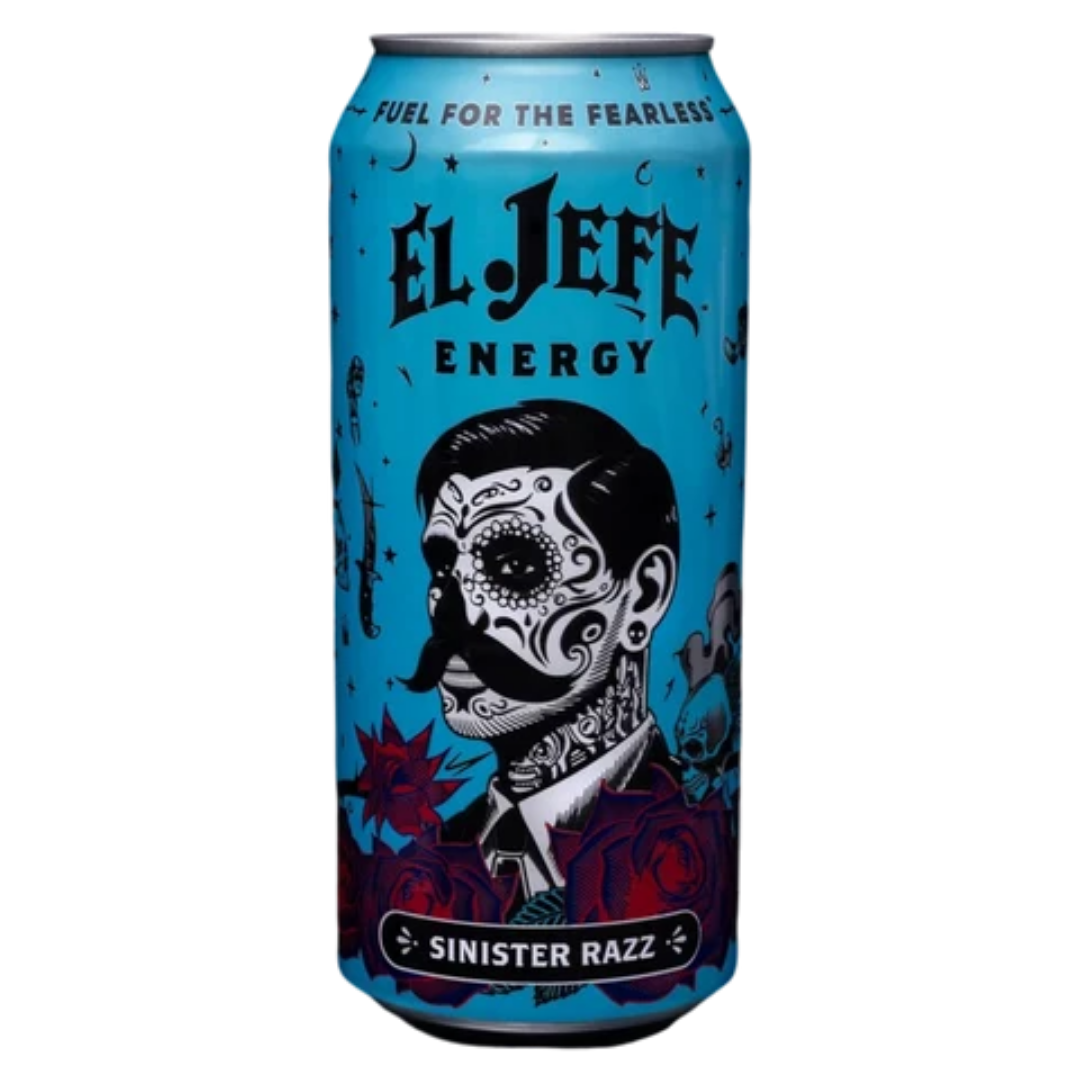 El Jefe Energy Sinister Razz 473ml