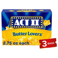 Act II Microwave Popcorn Butter Lovers (234g)