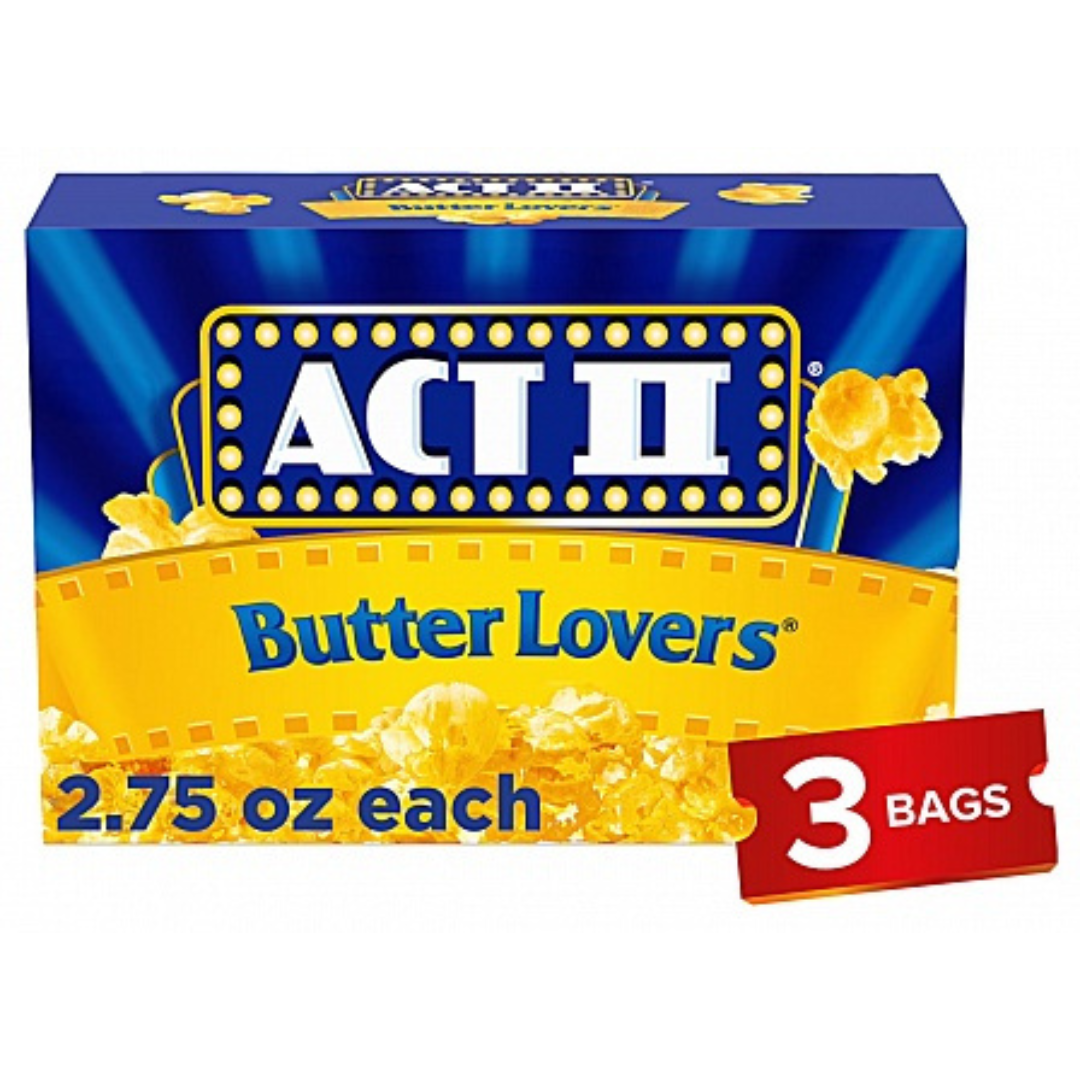 Act II Microwave Popcorn Butter Lovers (234g)