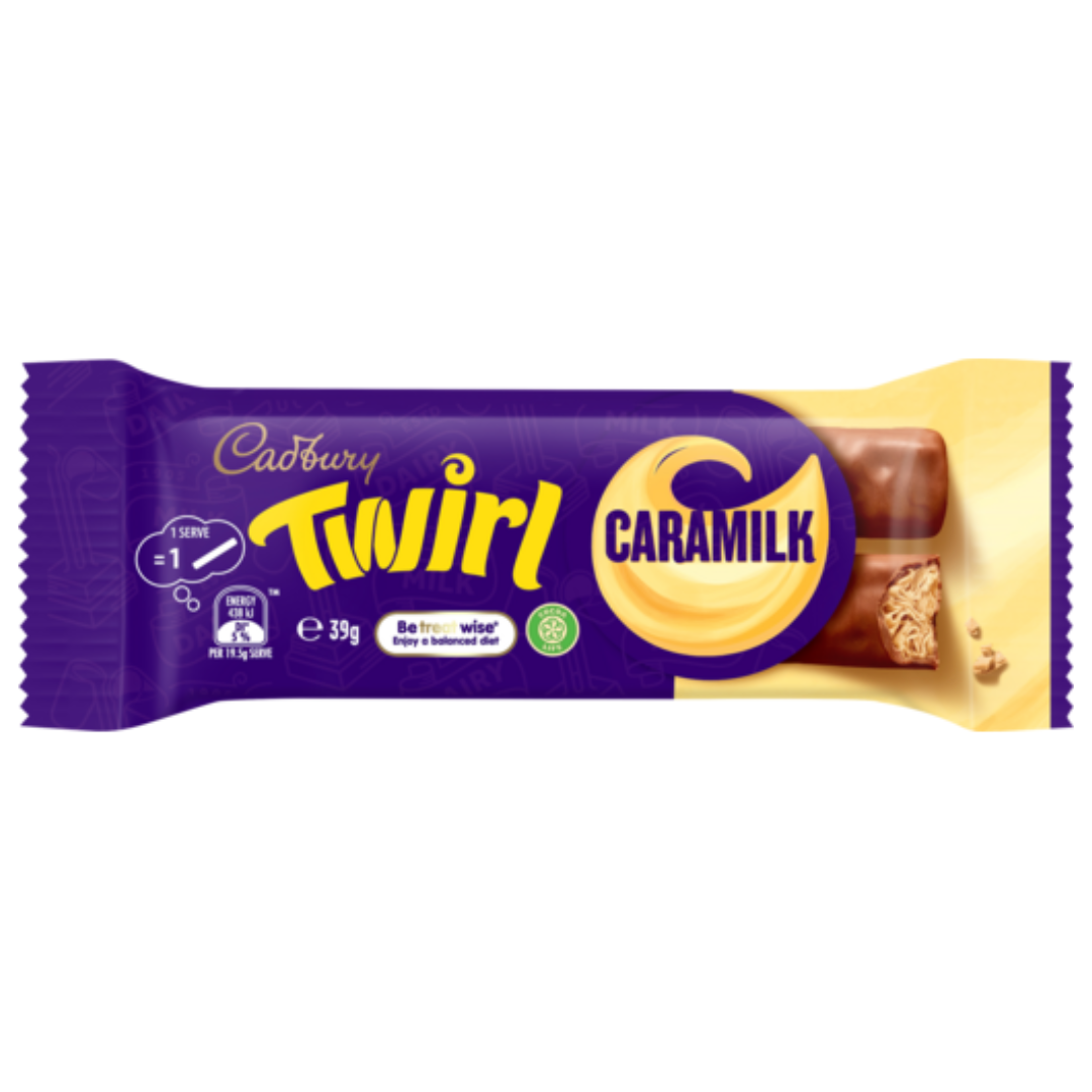 Cadbury Caramilk Twirl Chocolate Bar AUS 39g