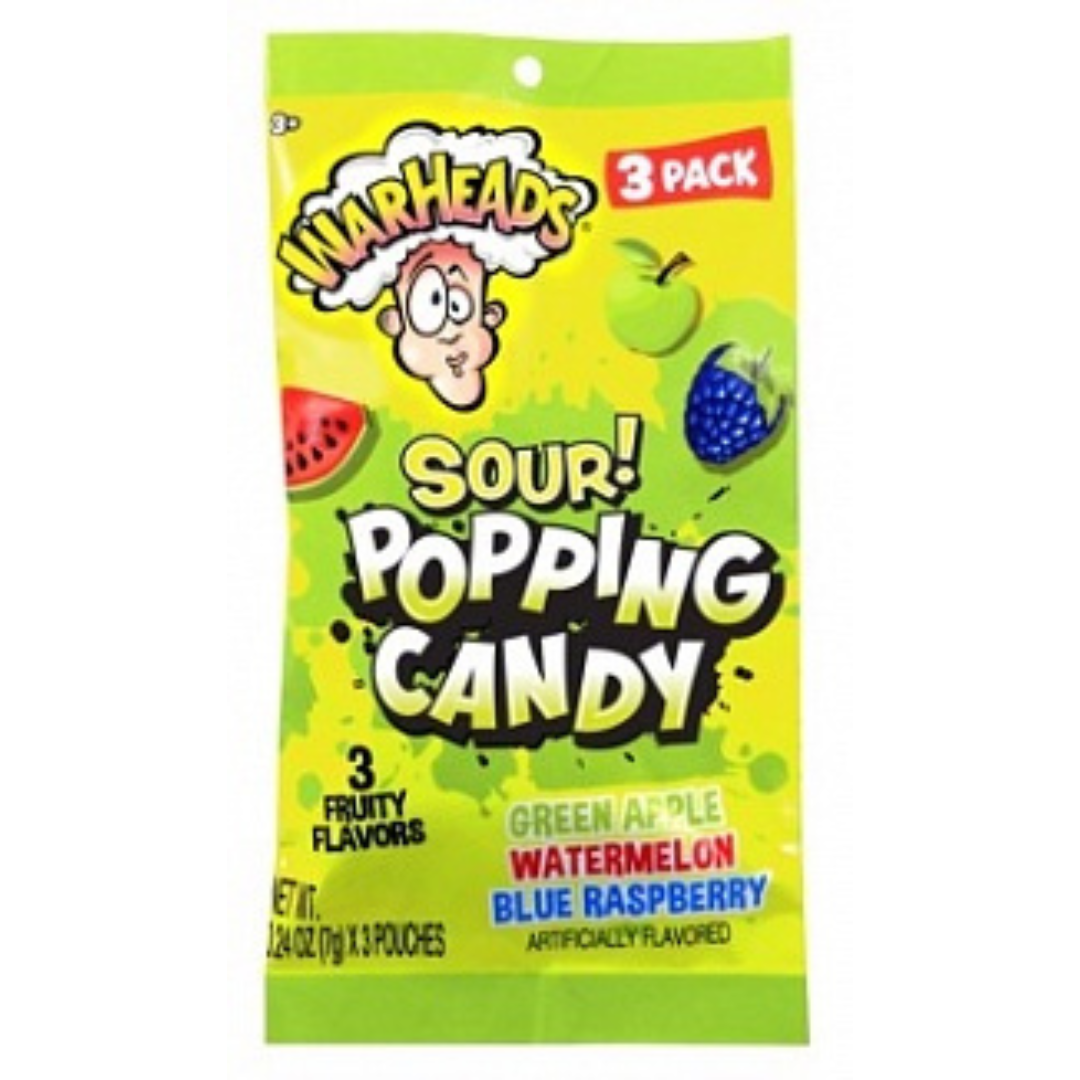 Warheads Sour Popping Candy 3 Pack (21g)