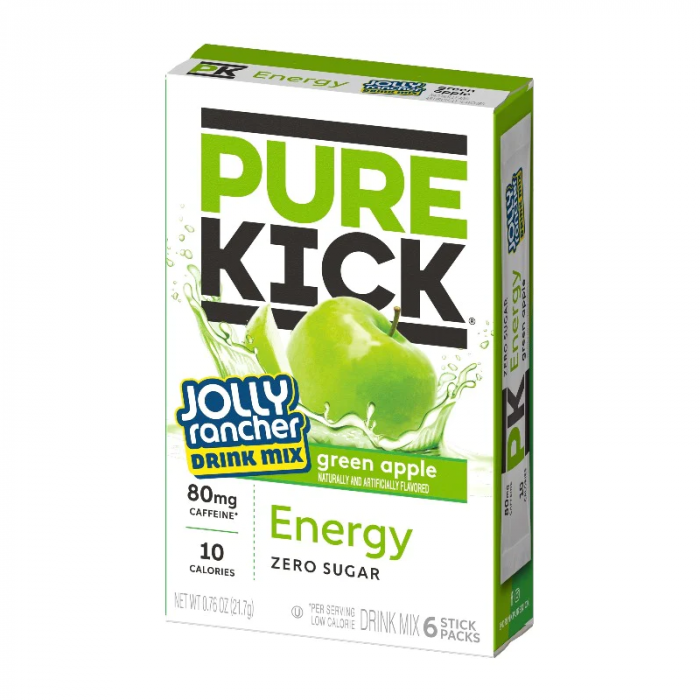 Pure Kick x Jolly Rancher Energy Drink Mix 6 pack - Green Apple