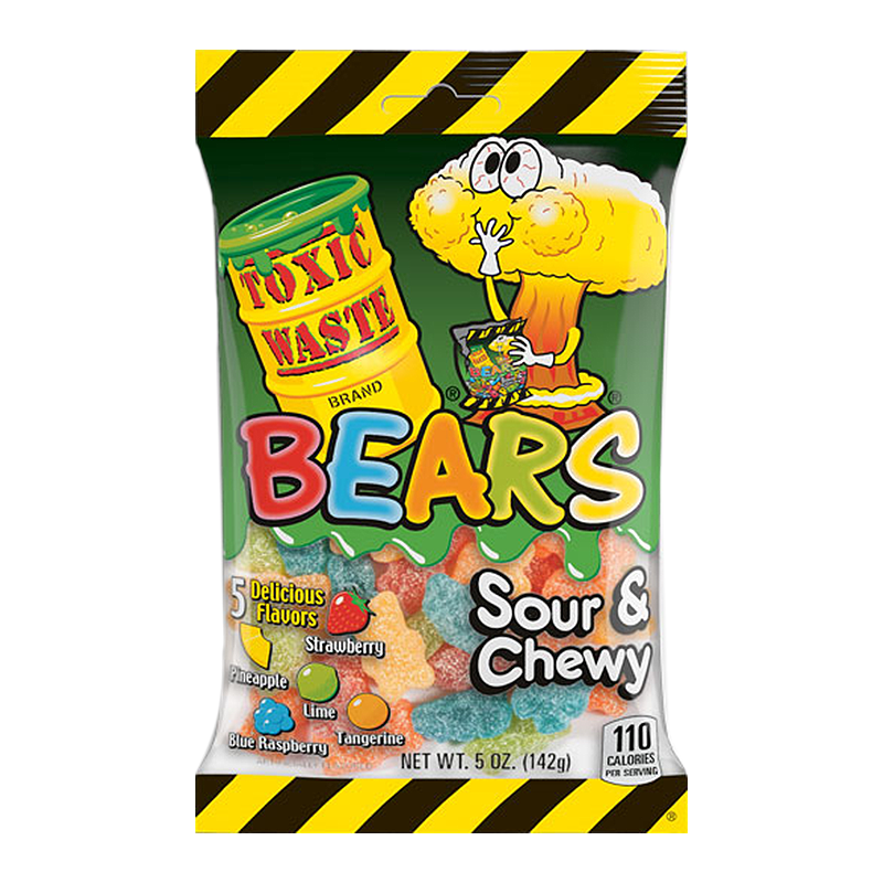 Toxic Waste Sour Gummy Bears 5oz (142g)