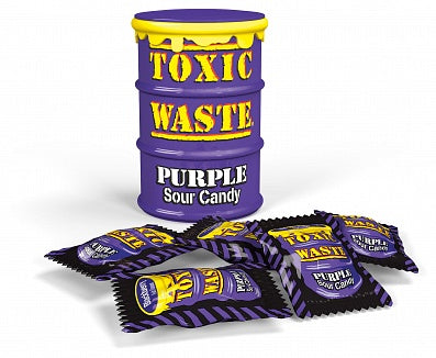 Toxic Waste Purple Sour Candy Drum