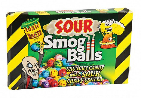 Toxic Waste Sour Smog Balls Theatre Box (84g)