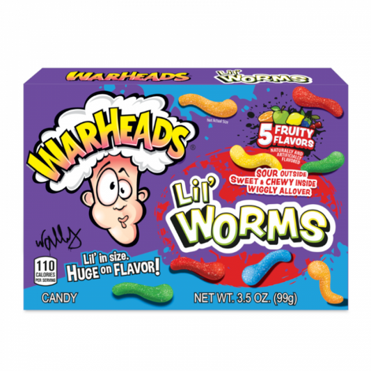 Warheads Lil' Worms Theater Box 3.5oz (99g)