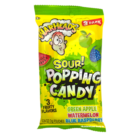 Warheads Sour Popping Candy 3-Pack (21g)