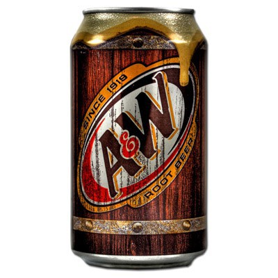 A&W Root Beer Can - includes 15c DRS fee